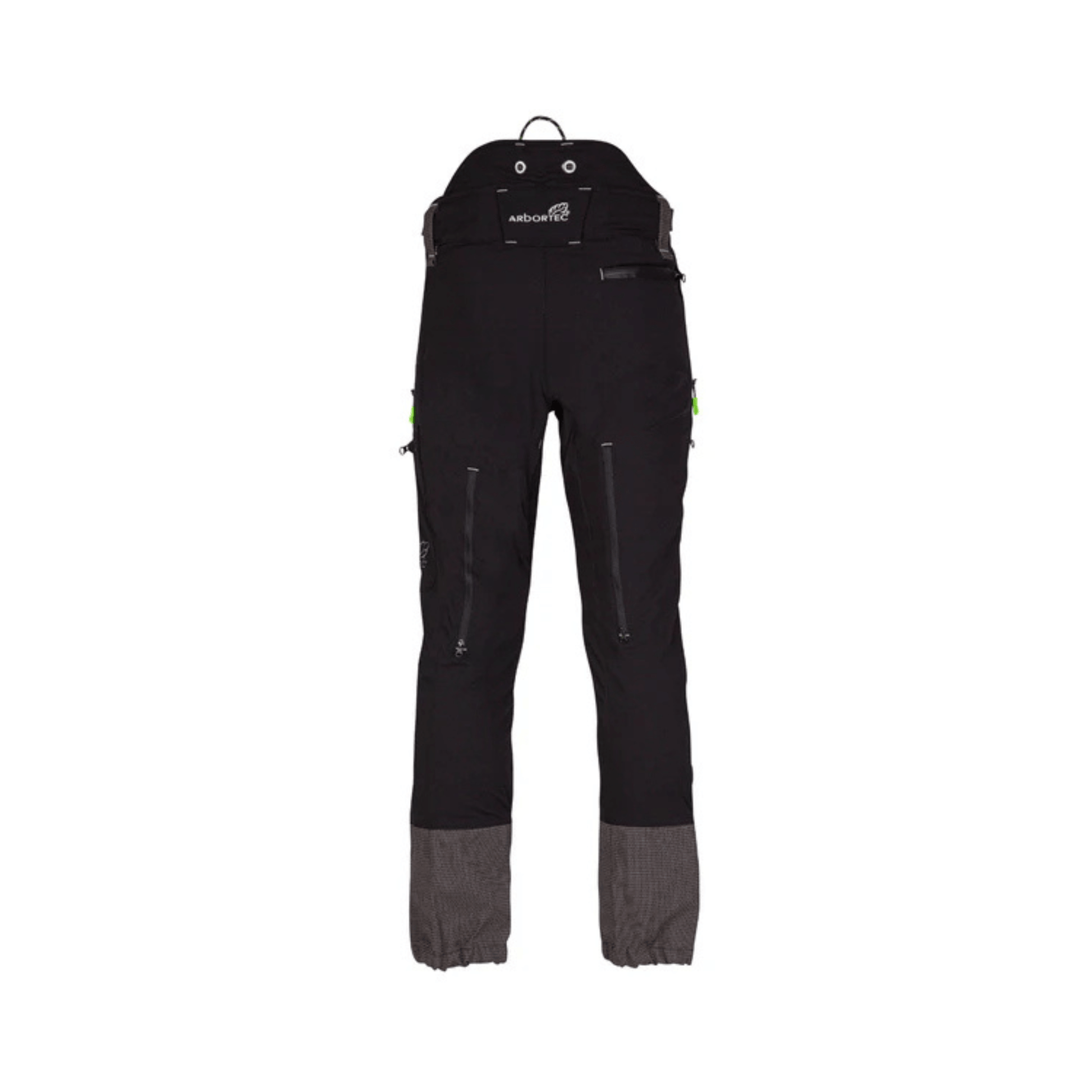 Breatheflex Pro Chainsaw Trousers Type A rear view showcasing lightweight, high-tenacity fabric for tree surgeons.