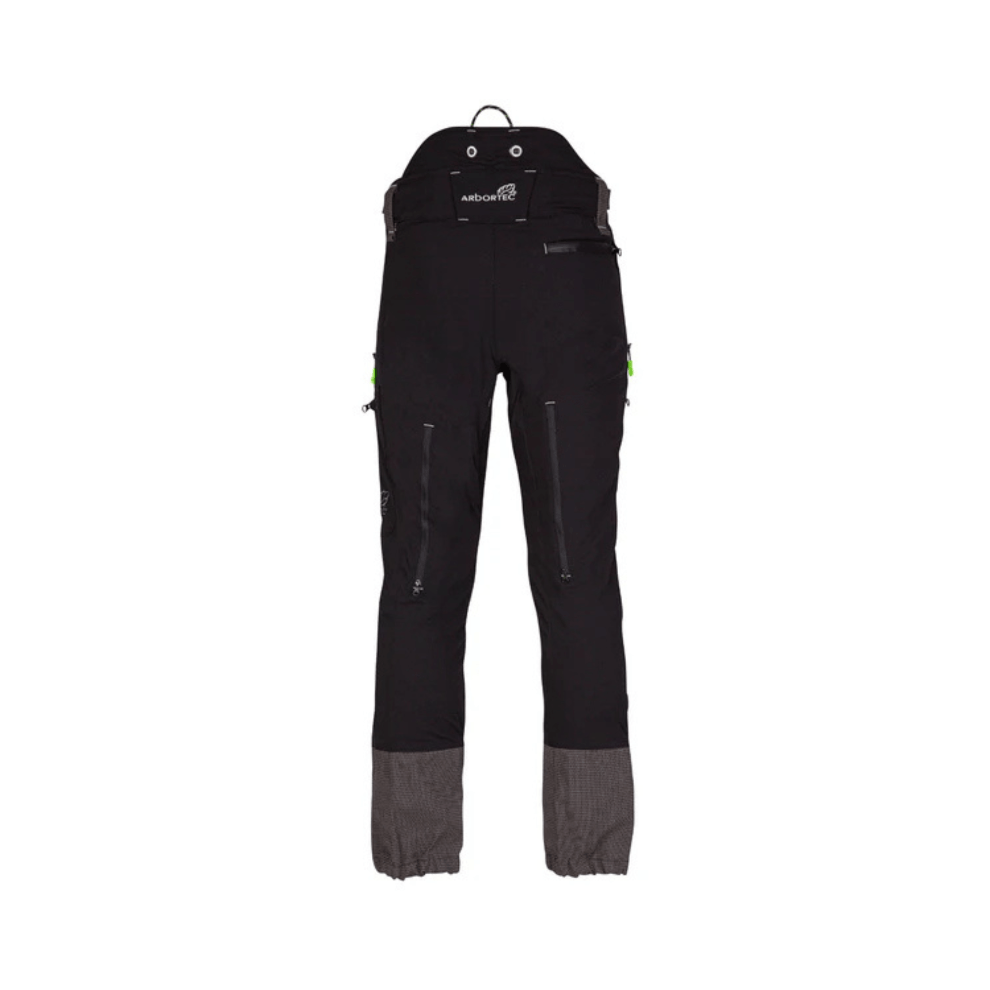 Breatheflex Pro Chainsaw Trousers Type A rear view showcasing lightweight, high-tenacity fabric for tree surgeons.