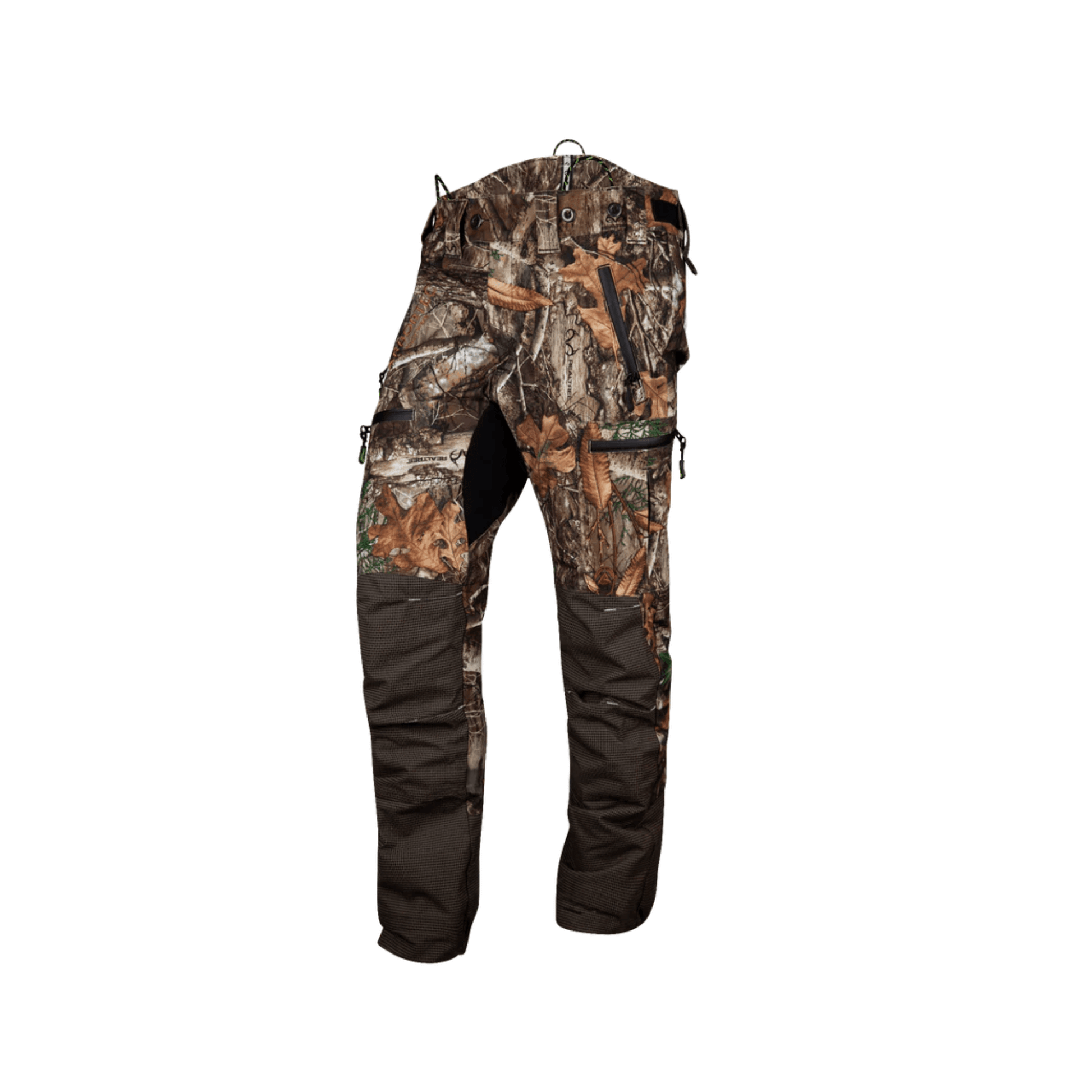 Breatheflex Pro Realtree Chainsaw Trousers Type C designed for tree surgeons featuring camouflage pattern.