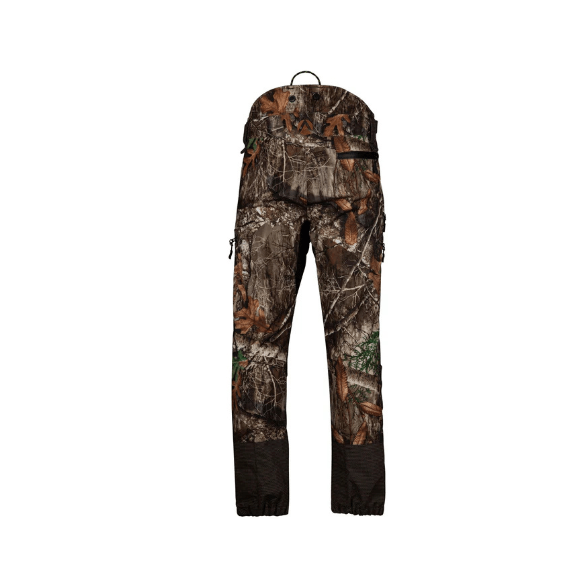 Breatheflex Pro Realtree Chainsaw Trousers Type C back view showcasing camouflage design and protective features.