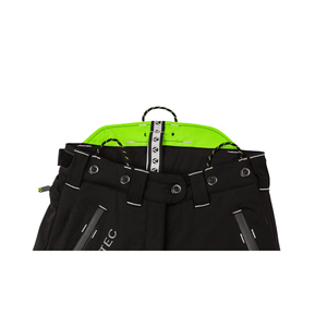 Breatheflex Pro Womens Chainsaw Trousers Type C Black close-up view showing waistband and lining details.