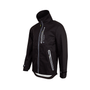 Full Zip Waterproof Work Jacket Black, high-performance waterproof jacket for arborists and outdoor professionals.