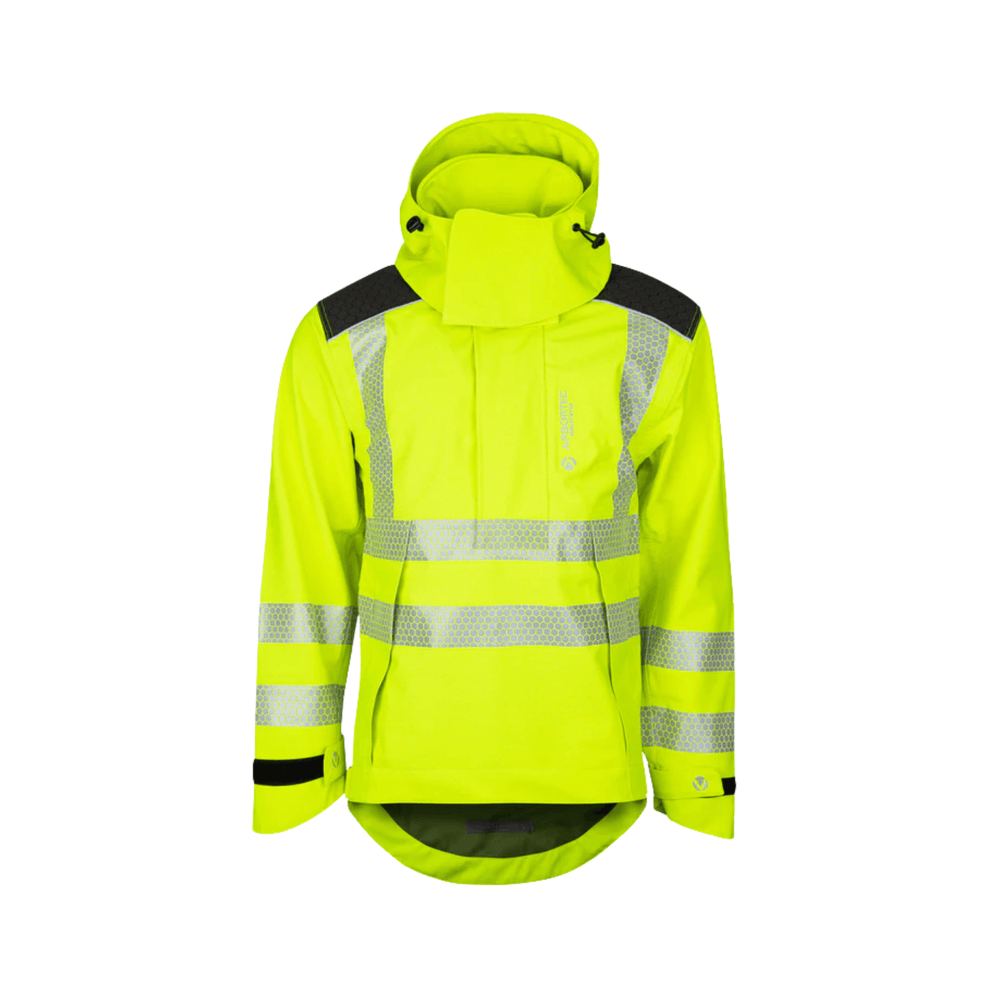 Heavy Duty BreatheDry Hi-Vis Smock for tree surgeons and arborists, waterproof and breathable outer layer.