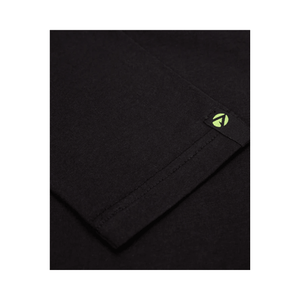 Close-up of Arbortec Long Sleeve T-Shirt Black showcasing premium fabric and logo detail.