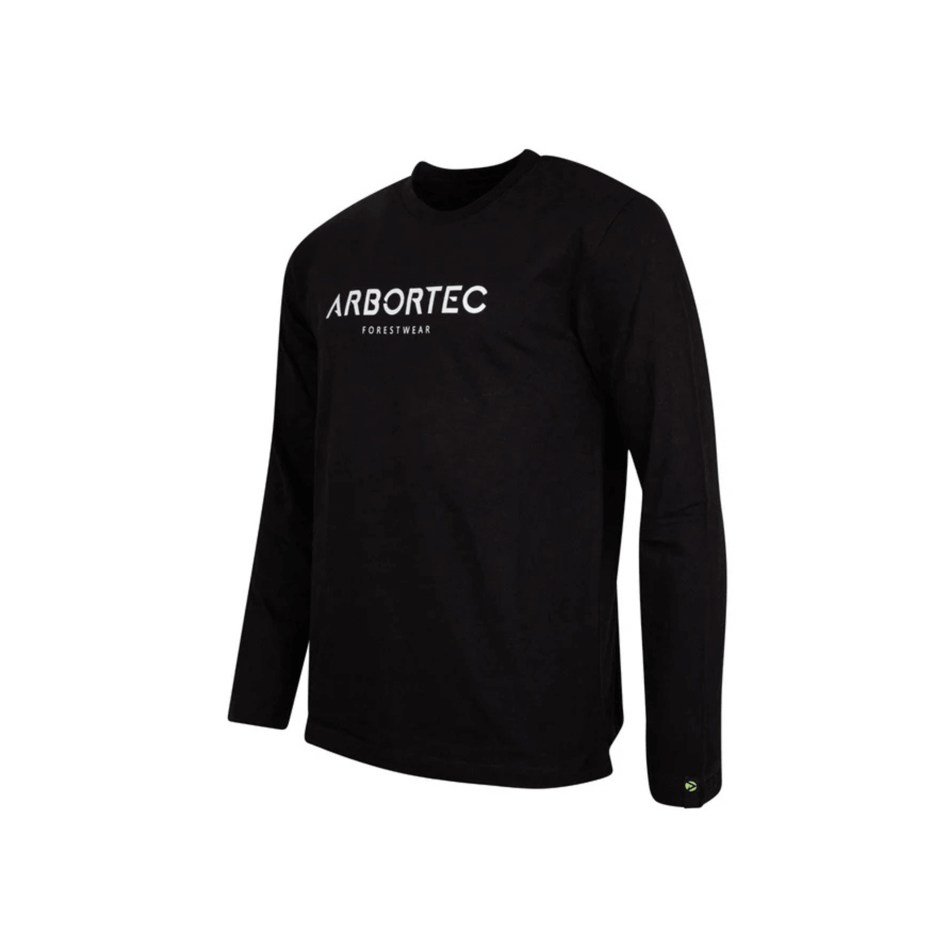 Long Sleeve T-Shirt Black by Arbortec, perfect for tree surgeons and outdoor workers.
