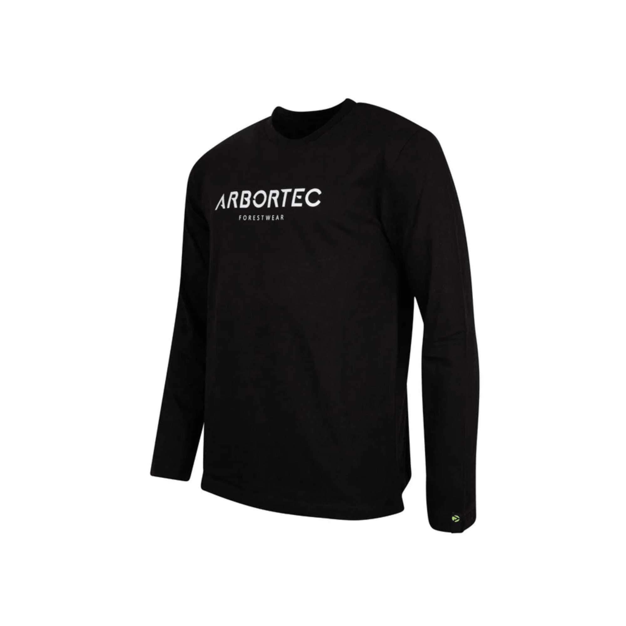 Long Sleeve T-Shirt Black by Arbortec, perfect for tree surgeons and outdoor workers.
