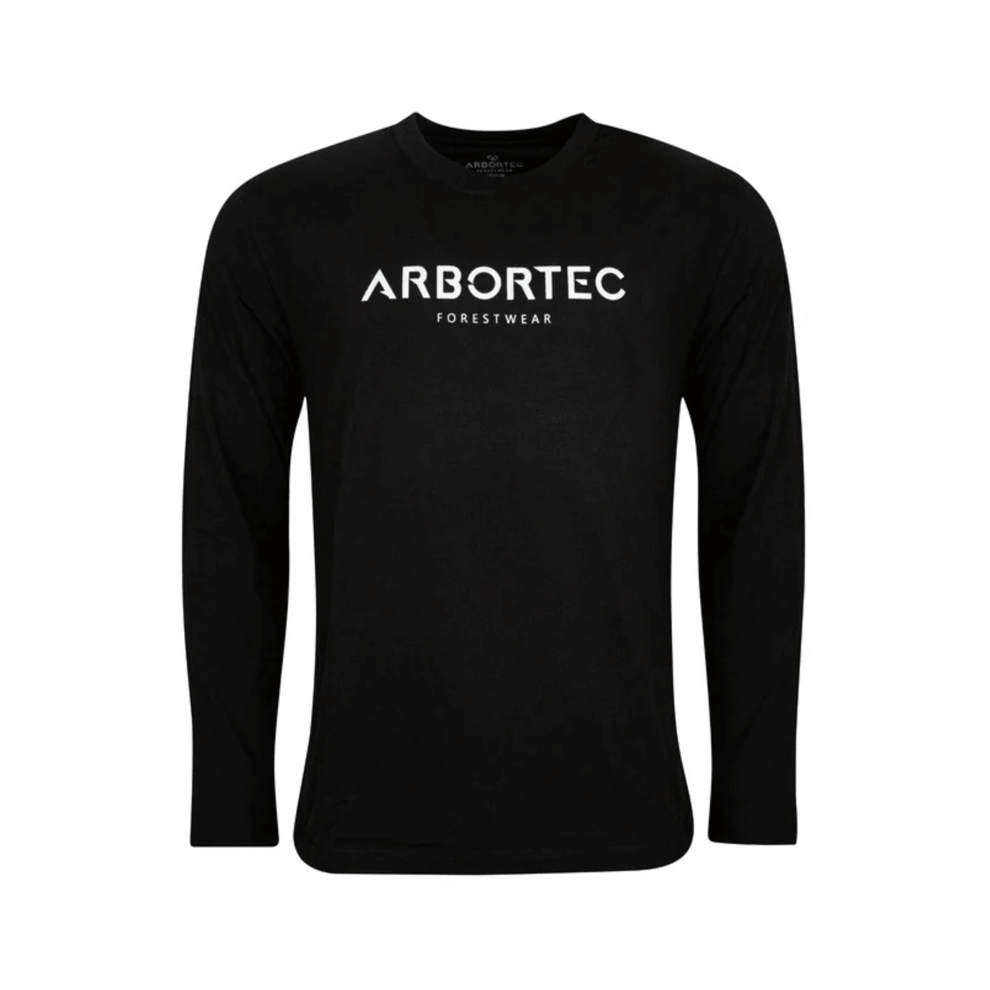 Long Sleeve T-Shirt Black by Arbortec, designed for tree surgeons and outdoor professionals.