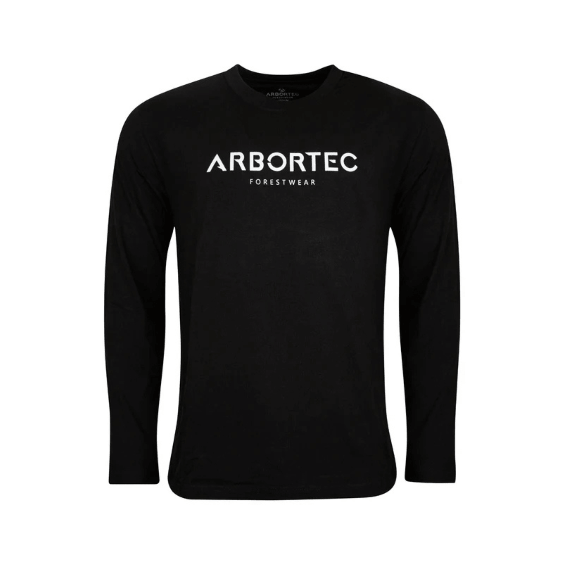 Long Sleeve T-Shirt Black by Arbortec, designed for tree surgeons and outdoor professionals.
