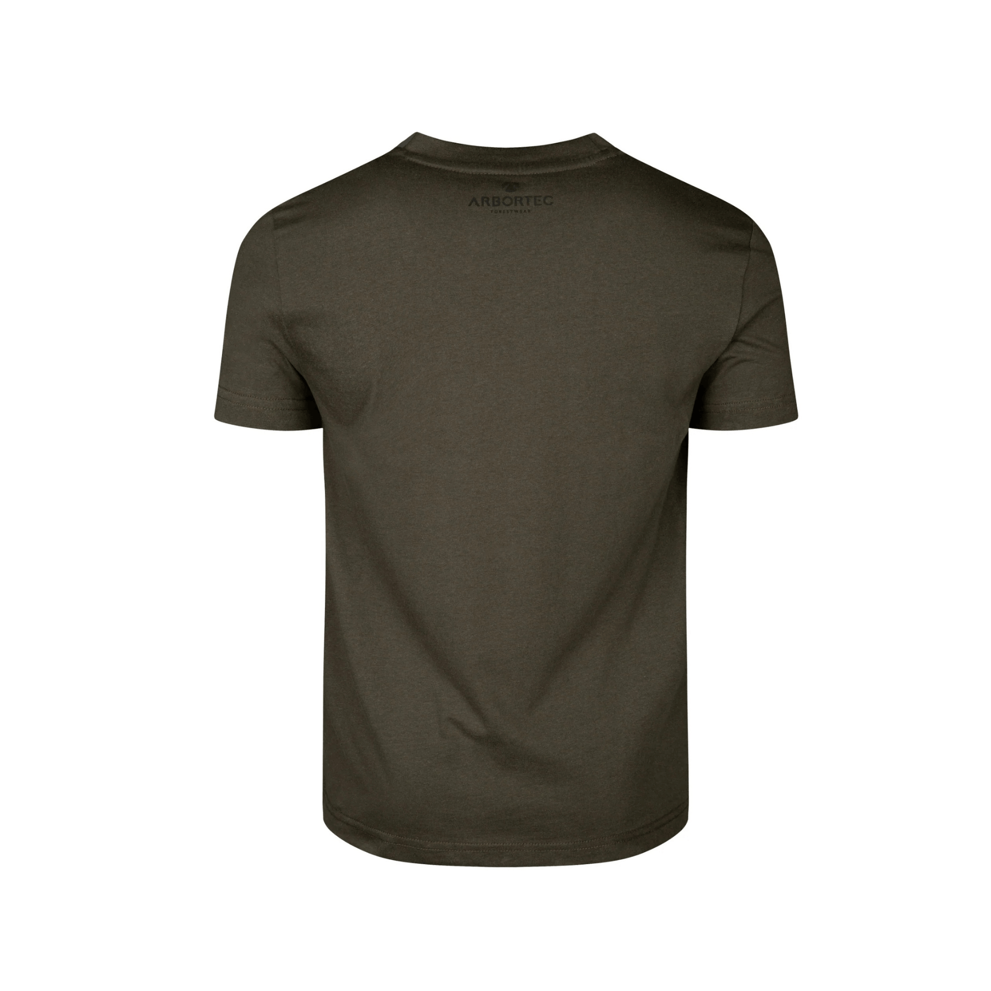 Back view of Short Sleeve T-Shirt Olive by Arbortec, showcasing the modern design and quality fabric.