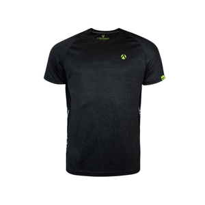 Performance T-Shirt Short Sleeve in black for tree surgeons and outdoor workers, featuring lightweight and breathable fabric.