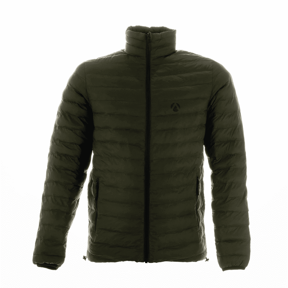 Arbortec Reversible Puffer Jacket in olive green, designed for tree surgeons and outdoor enthusiasts, offering warmth and versatility.