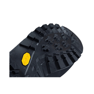 Sole of Scafell Lite Chainsaw Boots Class 2 with Vibram tread for superior grip and safety in forestry work.