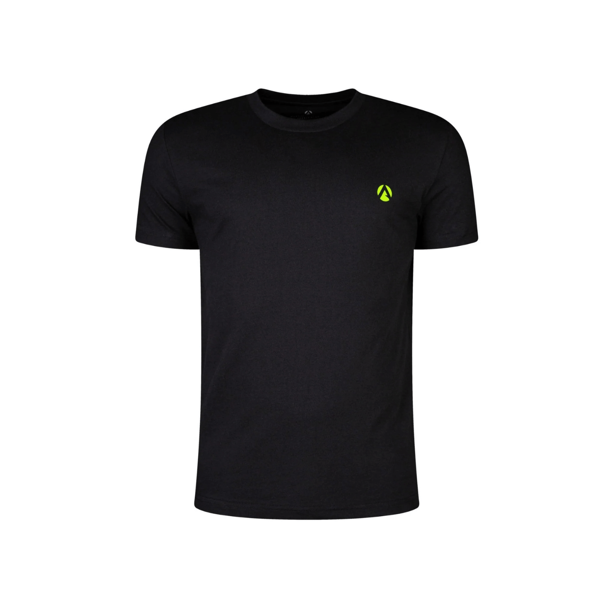 Short Sleeve T-Shirt Black featuring Arbortec logo in bold lime green for professional style and comfort.