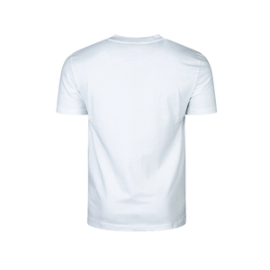 Back view of Short Sleeve T-Shirt White in premium 100% cotton with a tailored slim fit.