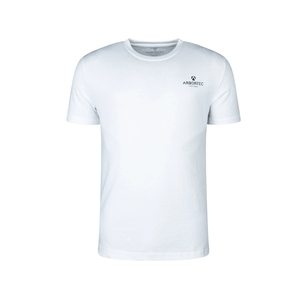 Short Sleeve T-Shirt White featuring Arbortec logo on front, made from soft 100% cotton for comfort and durability.