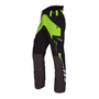 Breatheflex Chainsaw Trousers in black and lime, designed for tree surgeons with Class 2 protection and breathable fabric.