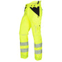 Breatheflex Chainsaw Trousers in hi-vis yellow, designed for tree surgeons with Type C safety protection.