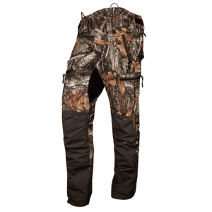 Breatheflex Pro Realtree Chainsaw Trousers Type A in camouflage pattern for tree surgeons and arborists.