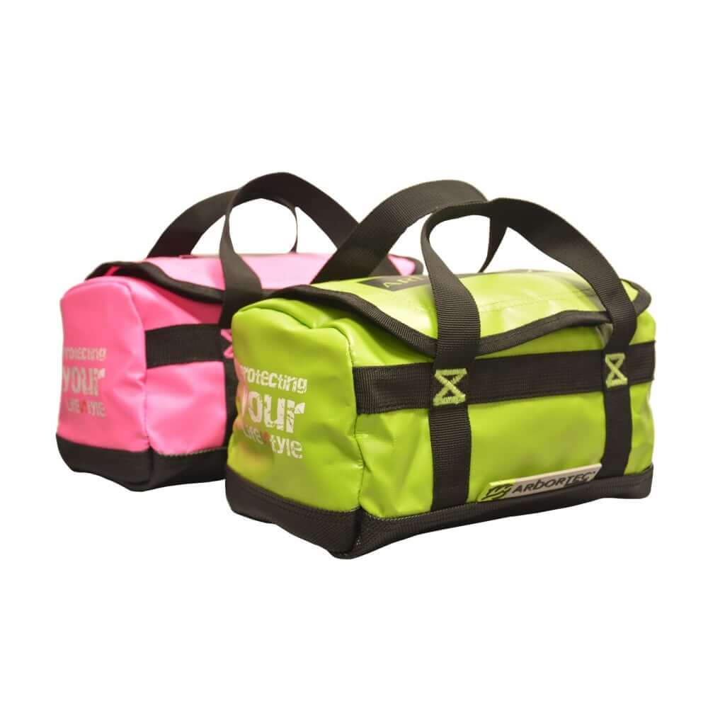 Set of two 3-liter Arbortec Drykit Mini climbing bags. Waterproof, durable material. Features roll-top closure for secure storage of small climbing essentials, keeping them dry and protected