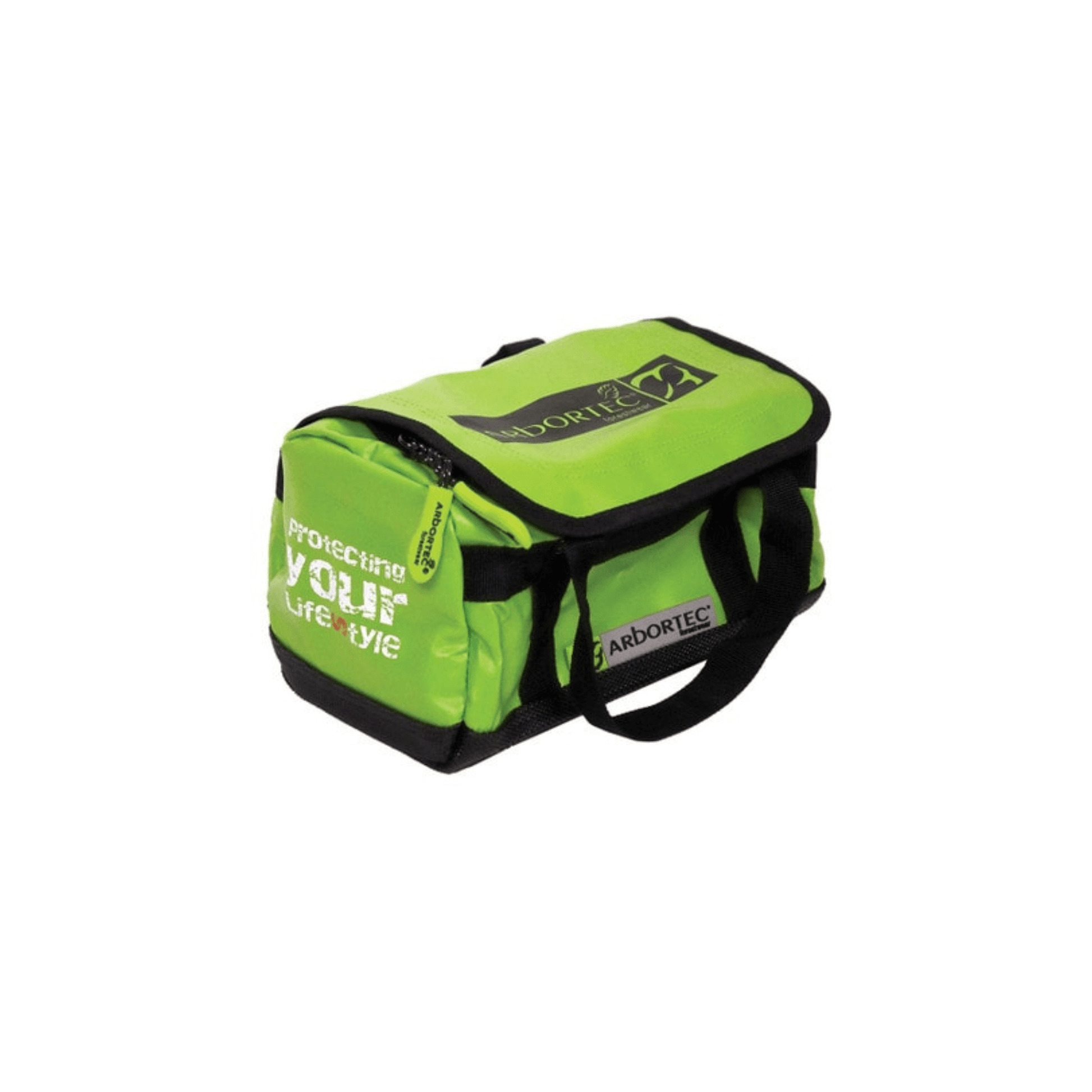 Arbortec Drykit Mini Climbing Bag 3L in bright green, waterproof design for tree surgeons to secure gear.