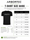 Arbortec T-shirt size guide chart showing sizes from XS to 5XL with measurement details in centimeters.