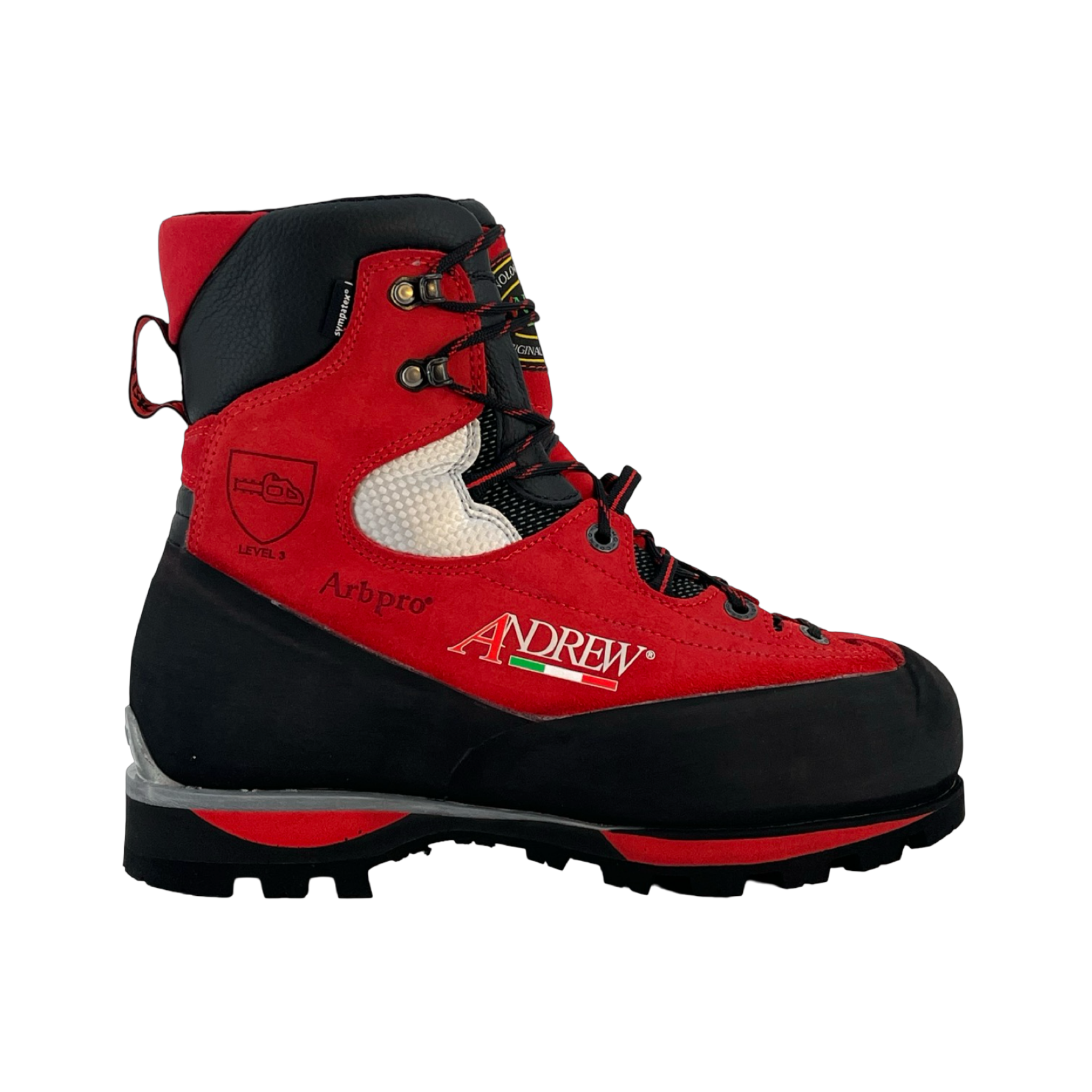 Cervino Wood Red Chainsaw Boots Class 3