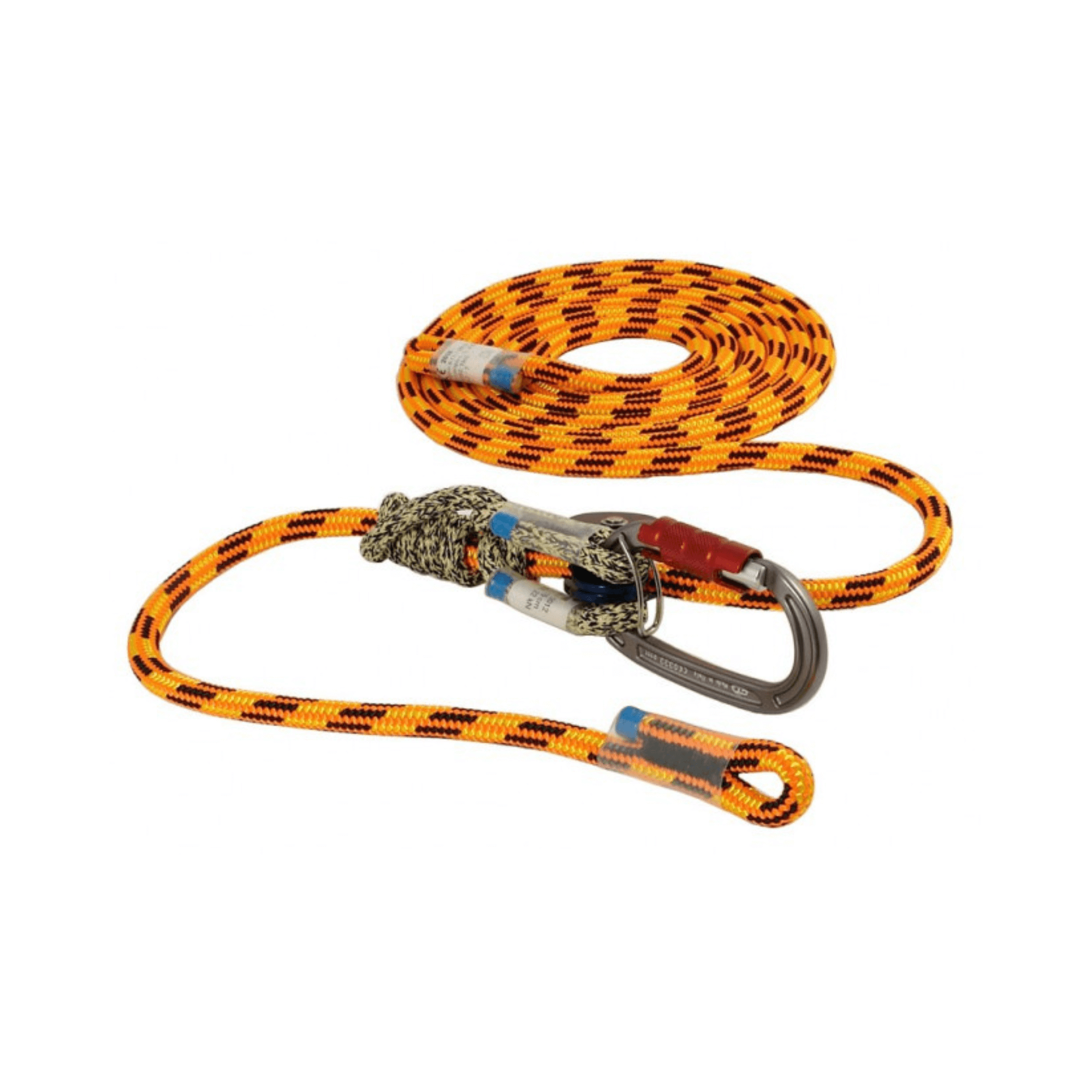 XS Rope Lanyard Assembly featuring adjustable rope and secure carabiner for arborists and rope access technicians.