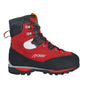 Red Arbpro Cervino Class 3 chainsaw boots. Protective footwear for professional tree work.