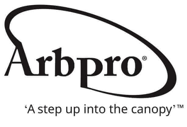 Arbpro logo with tagline 'A step up into the canopy' representing tree care services.