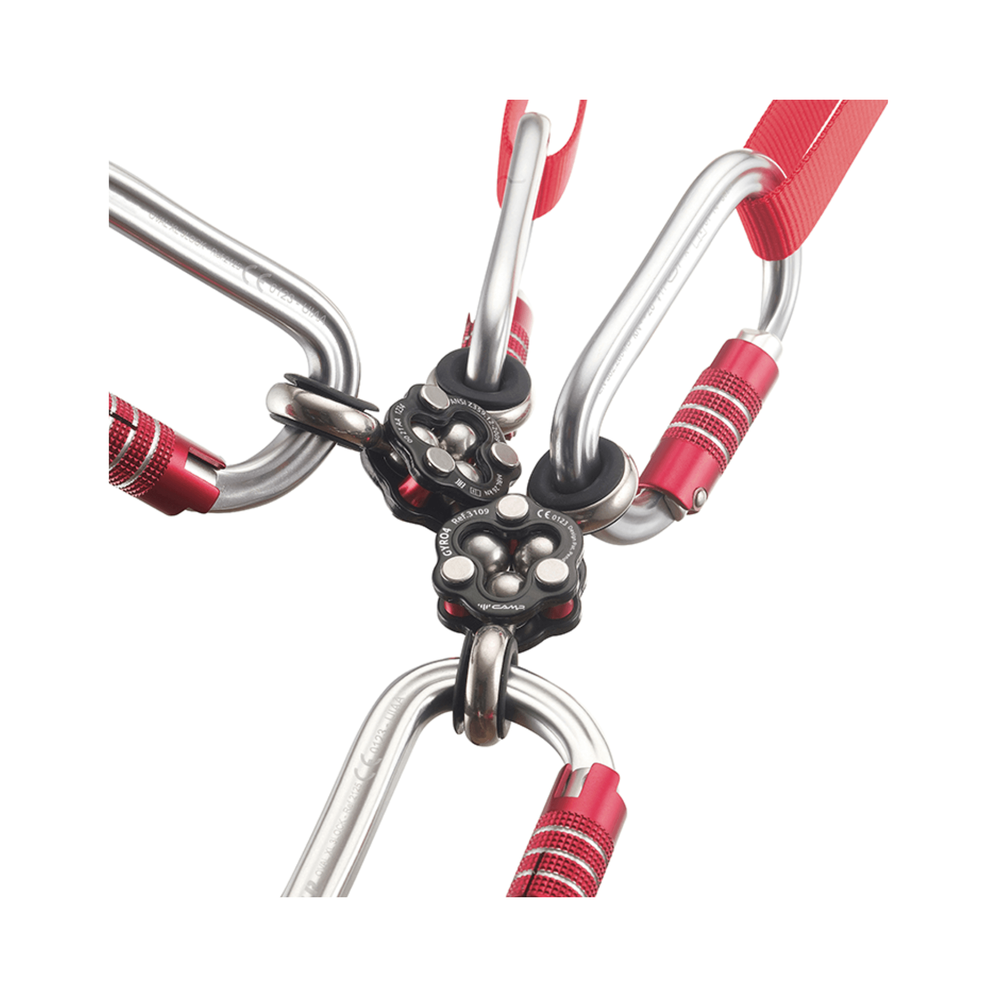 CAMP Gyro4 Swivel anchor with four rotating connection points for versatile rigging.