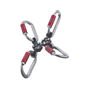 CAMP Gyro4 Swivel with four carabiners for versatile anchoring solutions in rigging.