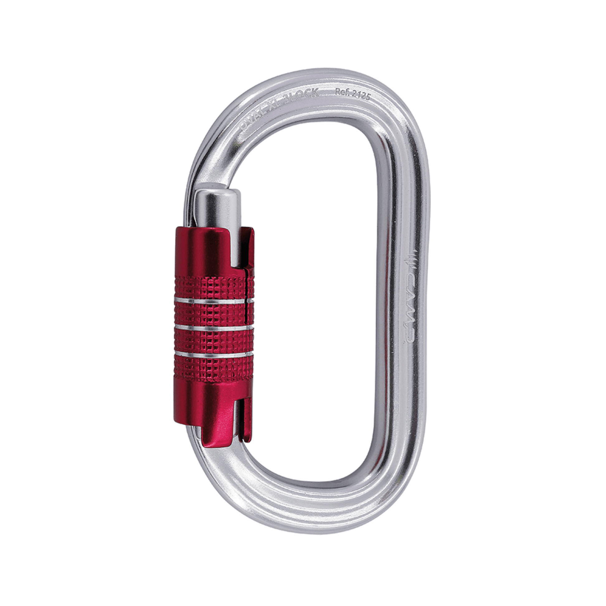 OVAL XL 3LOCK Aluminium Carabiner with secure triple-lock mechanism and wide gate opening.