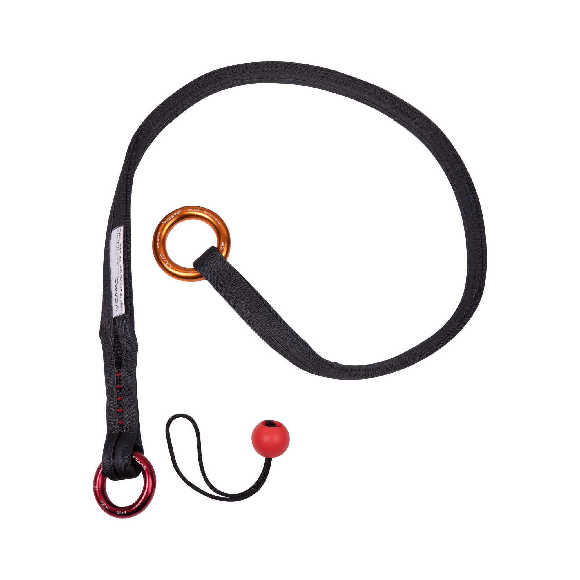 Herbol Cambium Saver with durable webbing and secure attachment rings for tree climbing and safety.