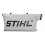 A gray STIHL branded catcher bag for collecting leaves and debris, designed for use with STIHL leaf blowers and shredders.