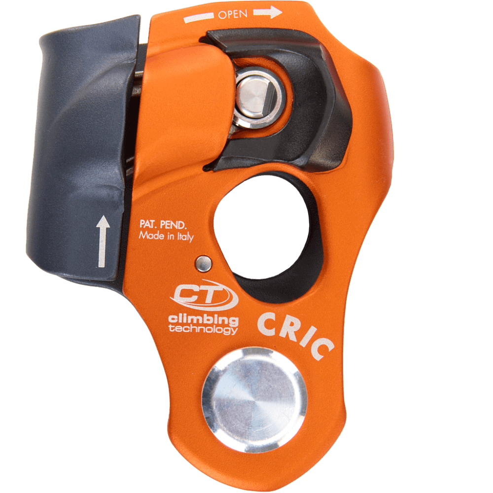 Cric Rope Clamp & Pulley by Climbing Technology, ideal for tree surgeons and climbers, showcasing its compact design and features.