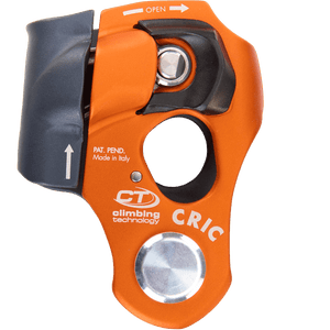 Cric Rope Clamp & Pulley by Climbing Technology, ideal for tree surgeons and climbers, showcasing its compact design and features.