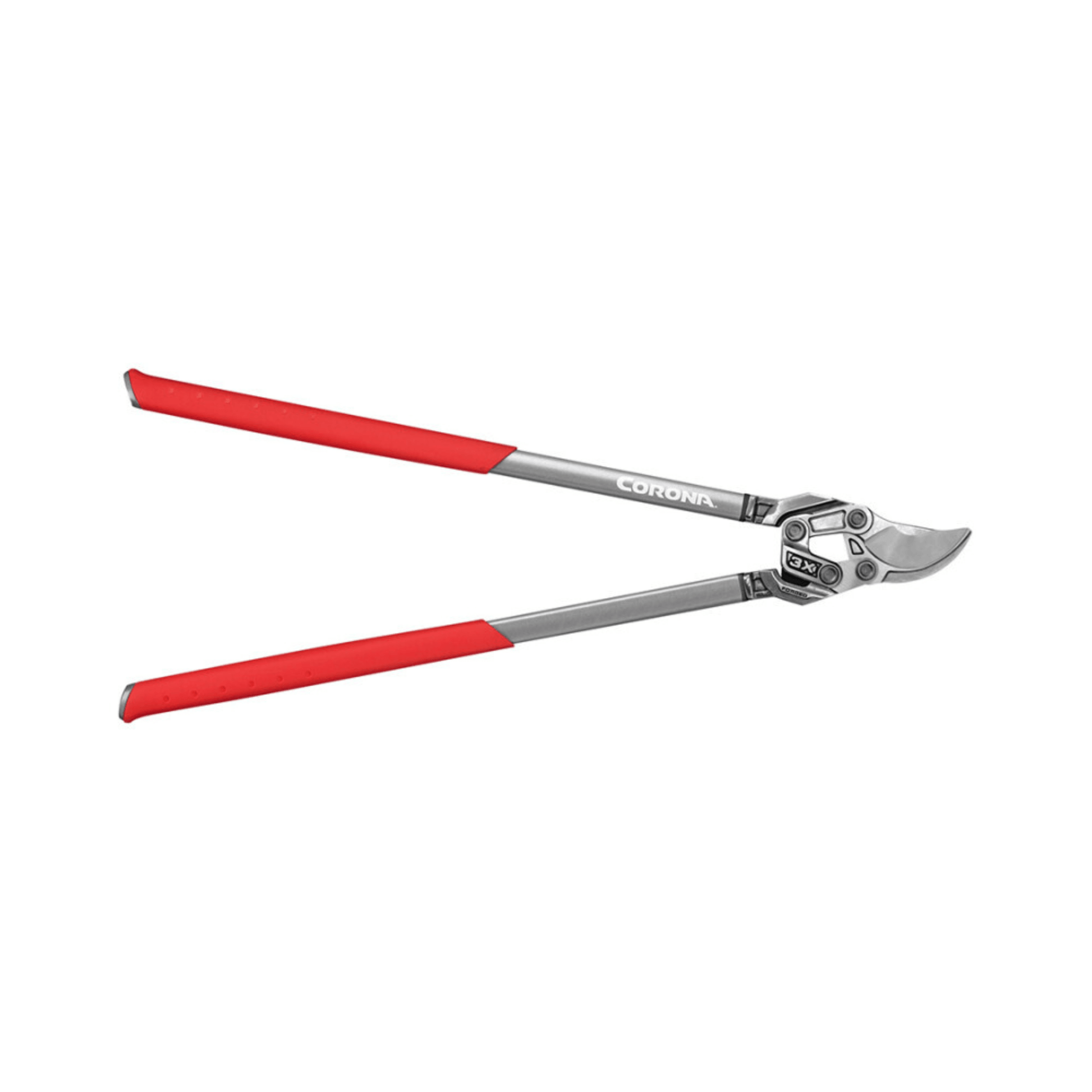 DualLINK Forged Bypass Lopper 31 Inch with red handles and forged steel blades for effective cutting.