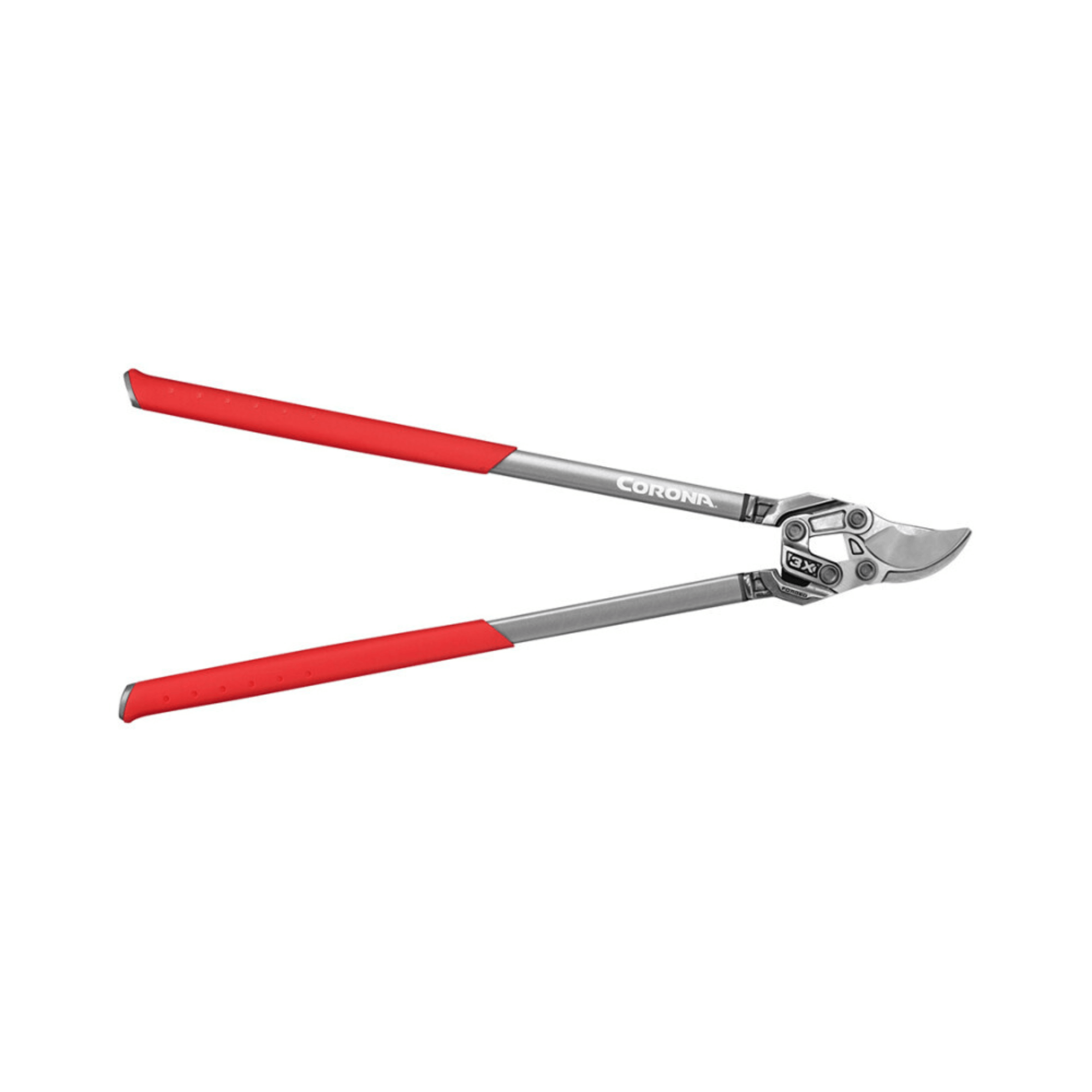 DualLINK Forged Bypass Lopper 31 Inch with red handles and forged steel blades for effective cutting.