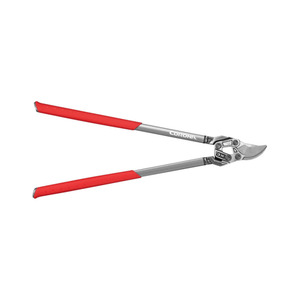 DualLINK Forged Bypass Lopper 31 Inch with red handles and forged steel blades for effective cutting.