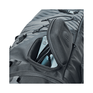 Close-up of Courant Cross Pro XL Rescue Bag All Black's pocket with smartphone visible.