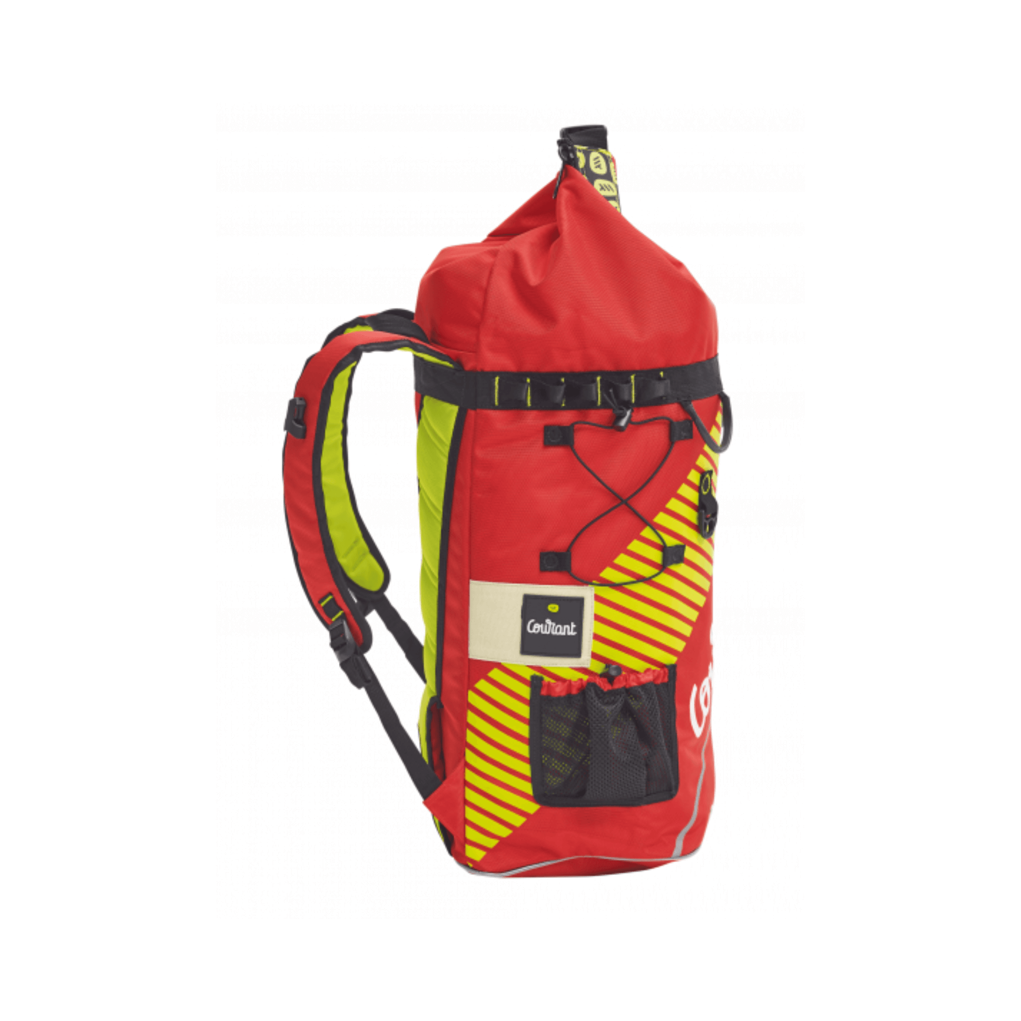 Dock Tactical Full Red 60L Rope Bag featuring a vibrant design and ample storage for arborists and rope access professionals.