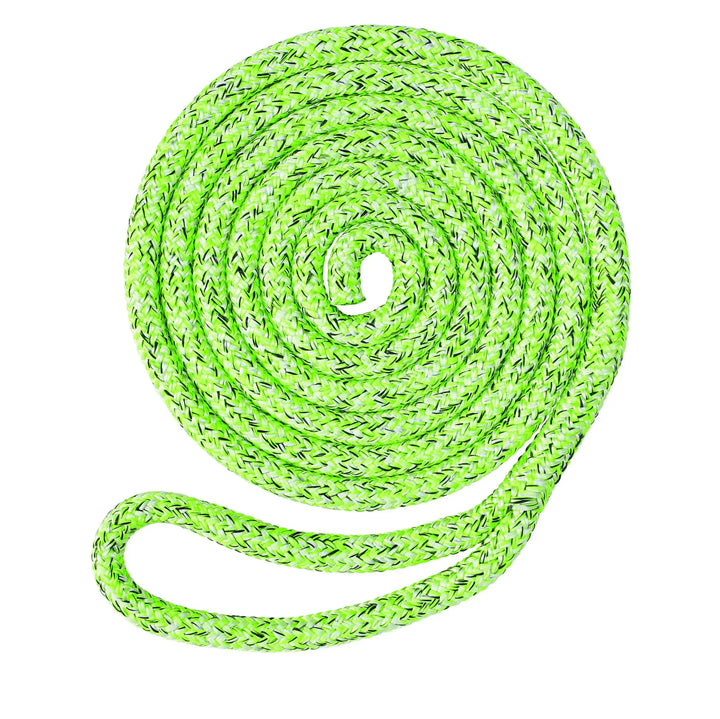 Vibrant green 14mm x 4m AKA rigging sling for tree surgeons, showcasing strength and durability.
