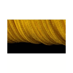 Close-up of the Topline Ultimate Throwline 60m, showcasing its vibrant yellow color and strong braided texture.