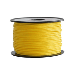 Topline Ultimate Throwline 60m yellow rope on a spool for arborists and rescue applications.