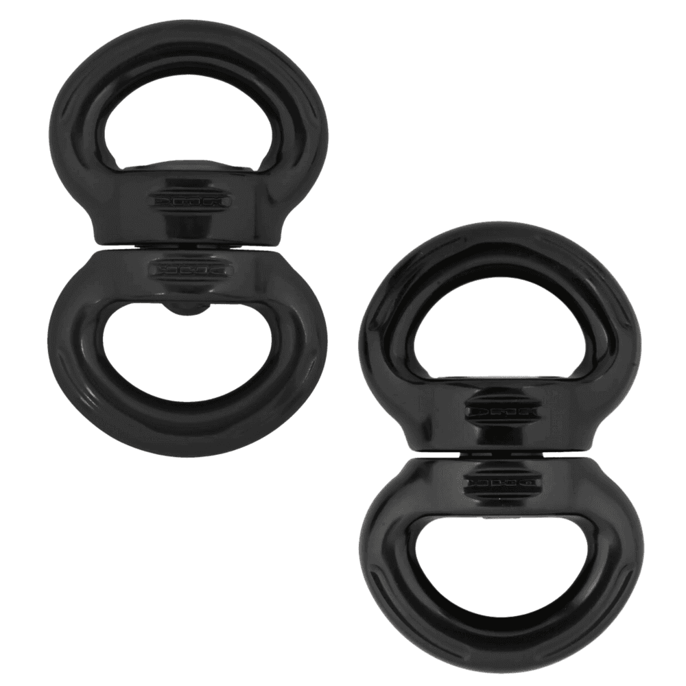 DMM Axis Rigging Swivels in Matt Grey, designed for tree surgeons to combat rope twist and ensure smooth rigging operations.