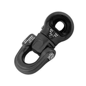 DMM Focus Swivel Matt Grey designed for tree surgeons, offering compact performance in lifting and rigging applications.