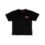 Heritage T-Shirt in black with DMM logo, ideal for tree surgeons and outdoor activities.