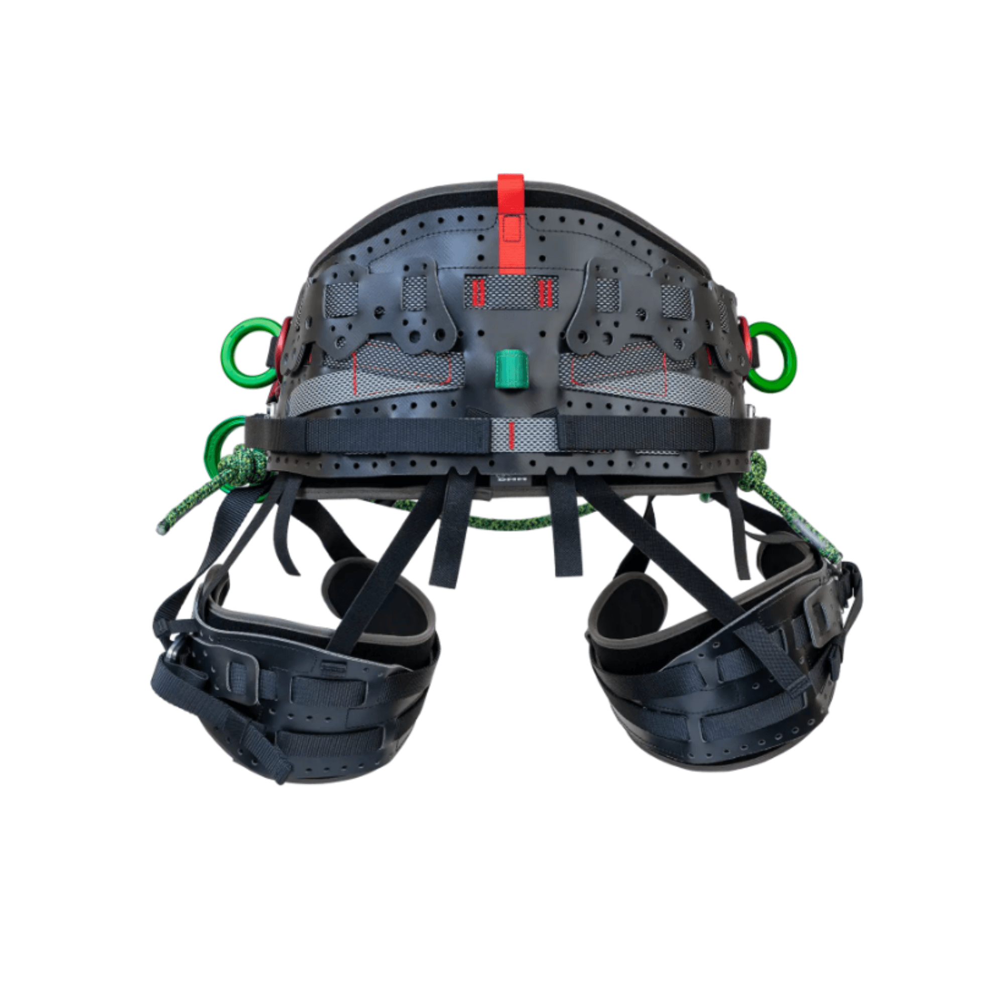 DMM Kinisi Key Harness for tree surgeons, featuring ergonomic comfort and adjustability for climbing.
