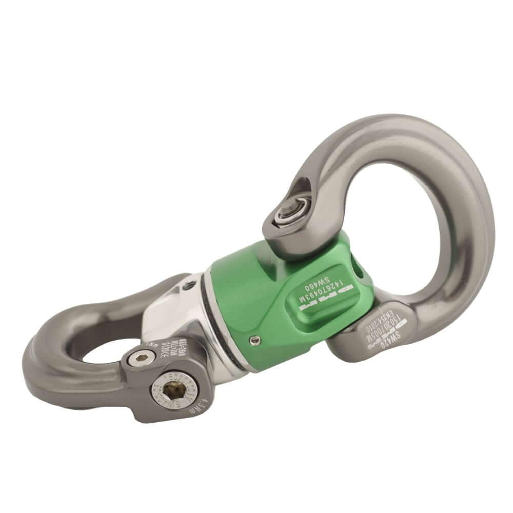 DMM Nexus Swivel for tree surgeons, featuring smooth rotation and efficient load management.