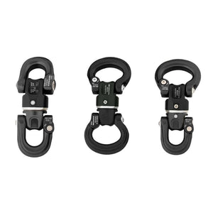 DMM Nexus Swivel Matt Grey, compact swivel for tree surgeons, offering smooth rotation and maximum freedom of movement.